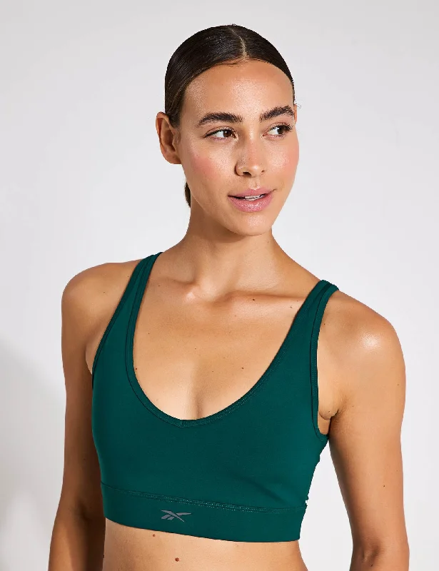 Active Collective Dreamblend Bra - Collegiate Green Sleek Sports Bra