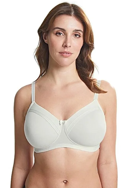 Royce Maisie Smooth Cup Non Wire Bra, Ivory Padded Push-Up Bra