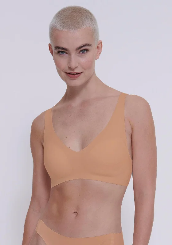 Sloggi Zero Feel 2.0 Soft Bra, Nude Stretchy Wireless Bra