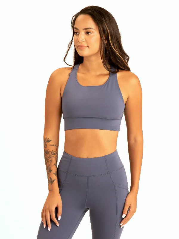 Strappy Sports Bra Sleek Push-Up Bra