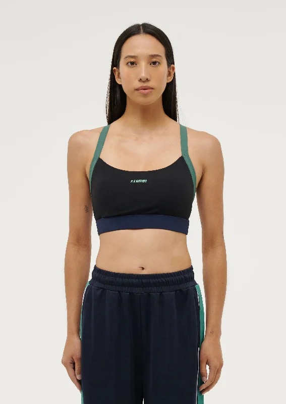 TAKEOVER SPORTS BRA IN BLACK Seamless Push-Up Bra