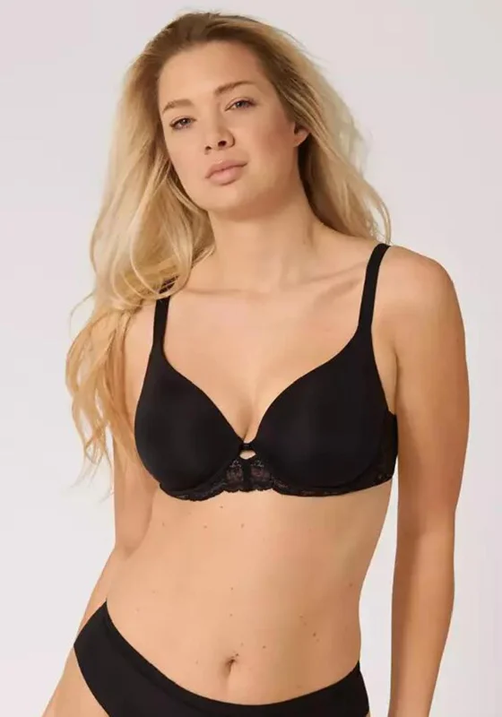 Triumph Amourette Charm WHP01 Wired Bra, Black Comfortable Lace Bralette