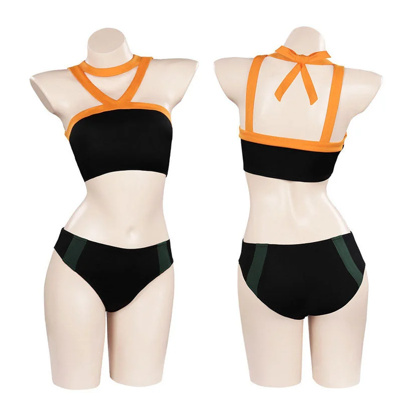 Anime My Hero Academia Katsuki Bakugo Swimsuit Cosplay Costumes Retro-Inspired Bikini Set