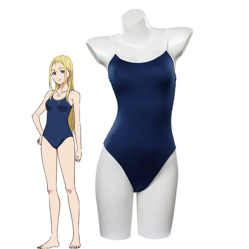 Anime Summer Time Rendering Ushio Kofune Swimsuit Cosplay Costumes Vintage Swimwear Look Anime Summer Time Rendering Ushio Kofune Swimsuit Cosplay Costumes Vintage Swimwear Look