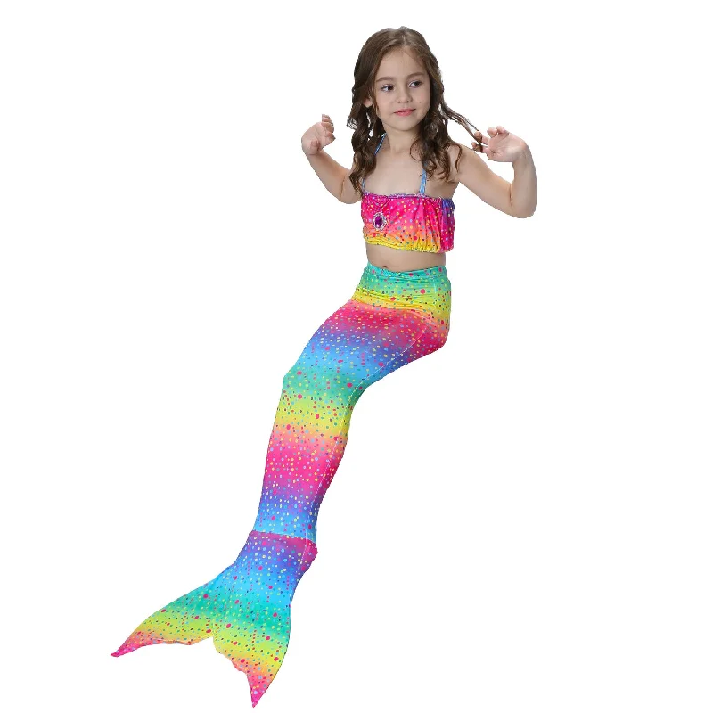 Fancydresswale swimsuit for Girls Bikini Style- Rainbow Comfortable Swim Dress