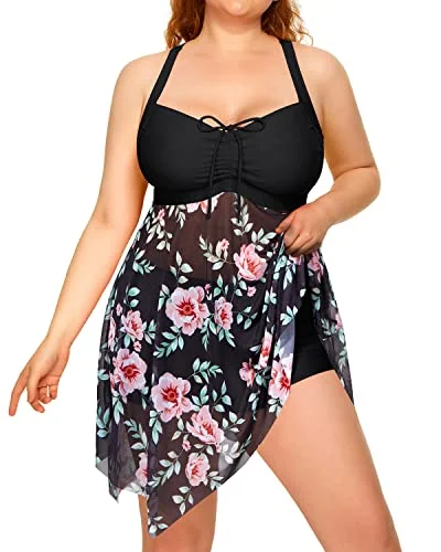 Flattering One Piece Bathing Suits Women's Halter Ruched Swimsuits with Tummy Control Lace-Detail Bikini Set Flattering One Piece Bathing Suits Women's Halter Ruched Swimsuits with Tummy Control Lace-Detail Bikini Set