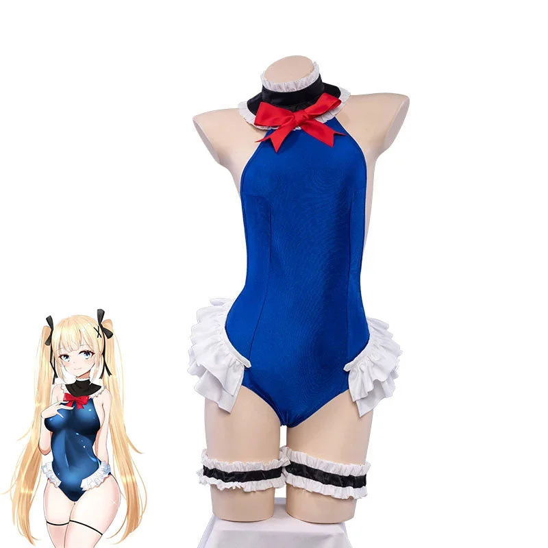 Game Azur Lane Marie Rose Swimsuit Cosplay Costumes Floral Bikini Top