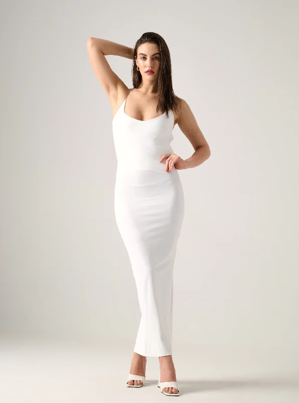 SABINE Backless Maxi Dress Cozy Spaghetti Strap Maxi Dress