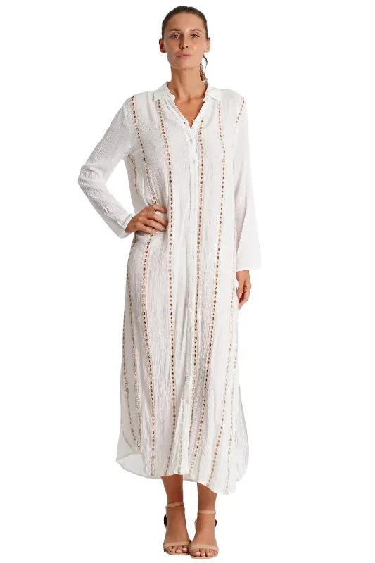 Caftan Maxi Dress Comfortable Plunging Neckline Maxi Dress