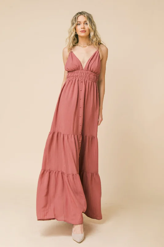 MIDNIGHT RIVERWALK WOVEN MAXI DRESS Stylish Longline Maxi Dress