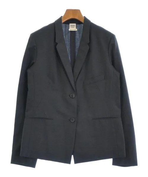 HERMES Casual jackets Notch Collar Peter Pan Collar Cowl Neck