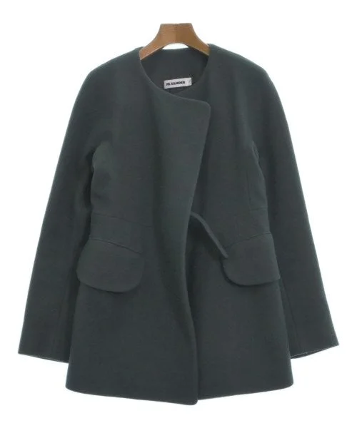 JIL SANDER Collarless jackets Hooded Jacket Caped Jacket Shawl Collar Jacket