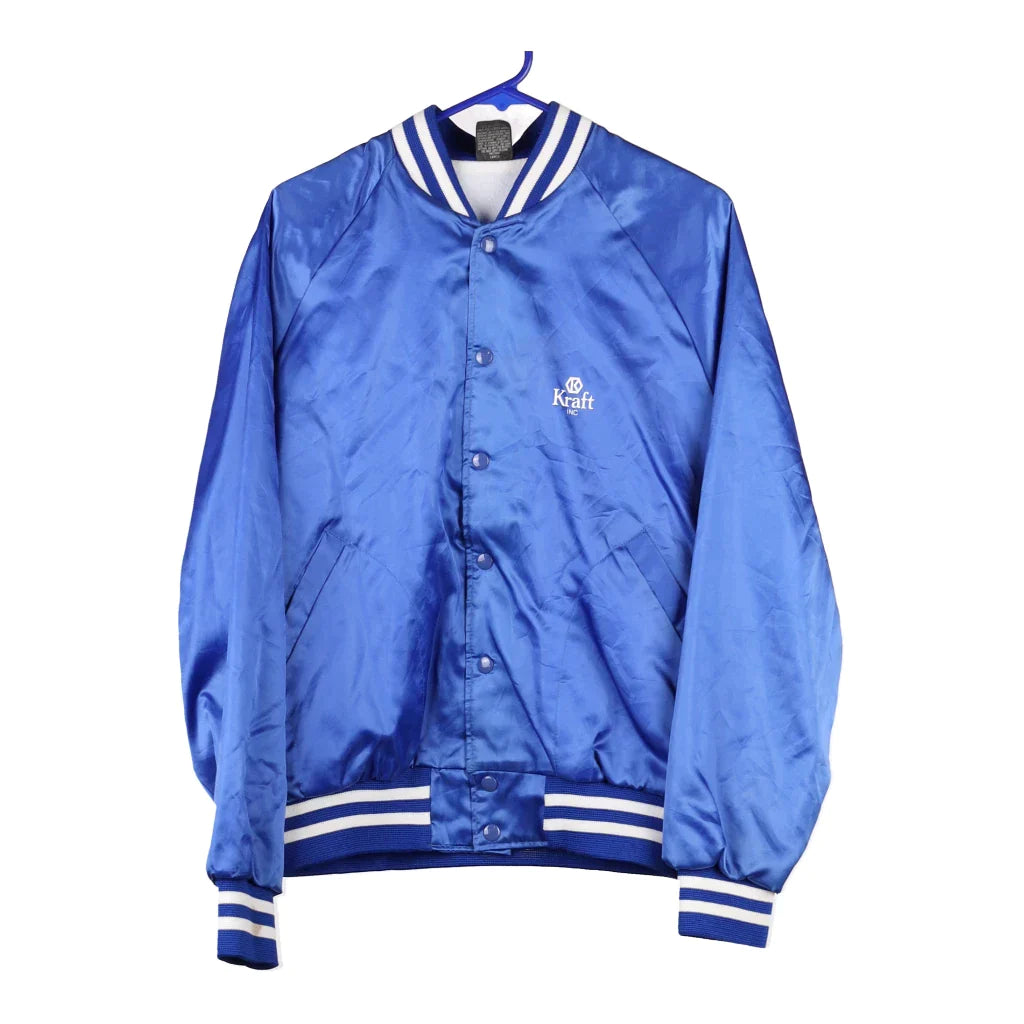 Kraft Inc Aristo Jac Bomber Jacket - Large Blue Nylon Corduroy Jacket Velvet Jacket Brocade Jacket