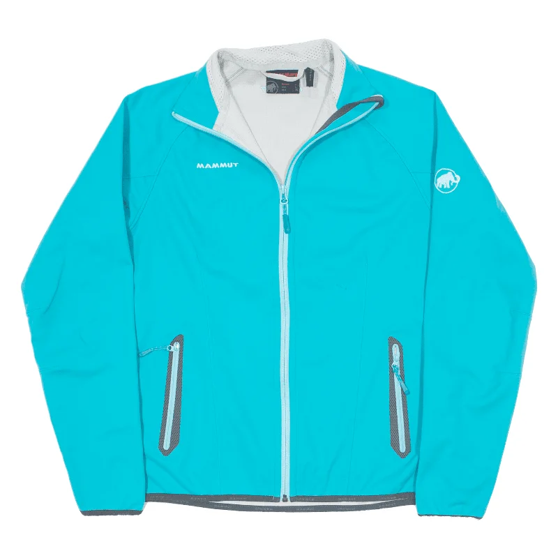 MAMMUT Womens Jacket Blue L Welt Pockets Slit Pockets Flap Pockets
