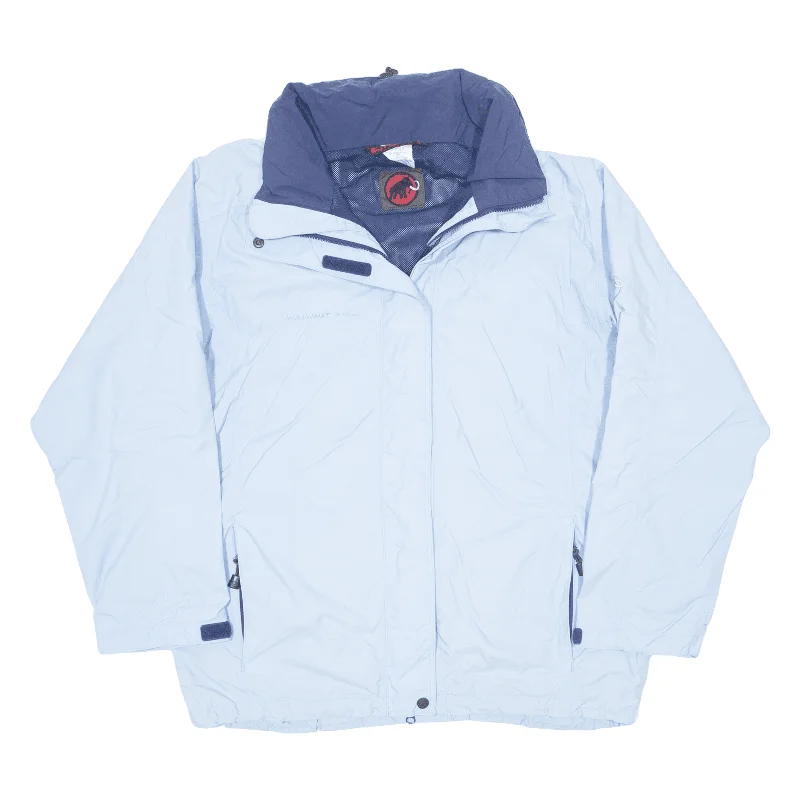 MAMMUT Womens Rain Jacket Blue Hooded L Appliqued Jacket Beaded Jacket Sequined Jacket MAMMUT Womens Rain Jacket Blue Hooded L Appliqued Jacket Beaded Jacket Sequined Jacket