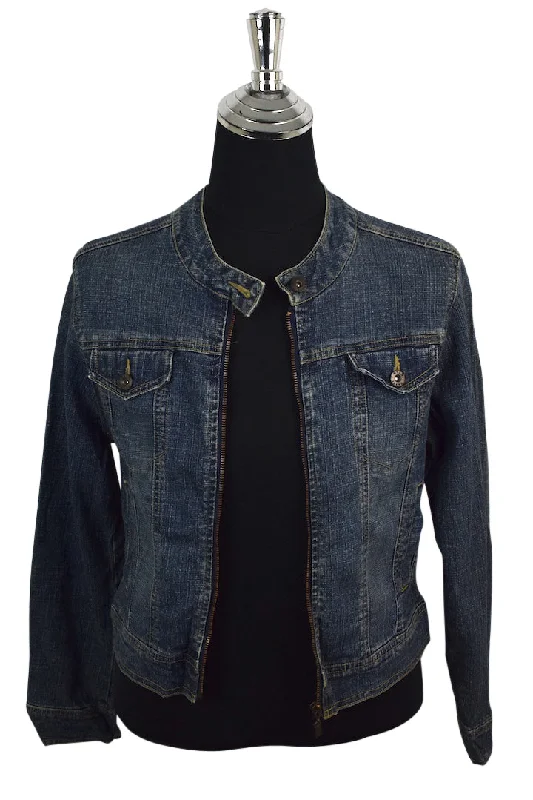 Star Pure Indigo Brand Denim Jacket Hoodie Zip-Up Jacket Button-Up Jacket