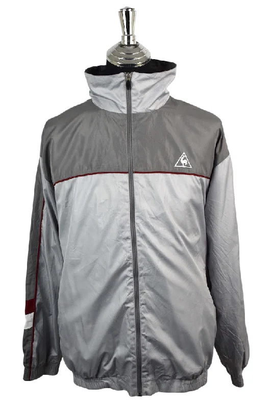 Le Coq Sportif Brand Spray Jacket Lace Jacket Ribbed Jacket Sequined Jacket
