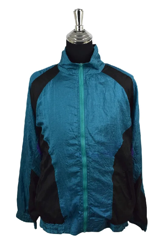 DEADSTOCK Le Shark Brand Spray Jacket Satin Jacket Silk Jacket Chiffon Jacket