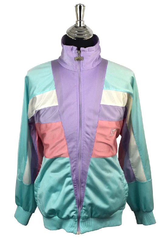 Pastel Coloured Track Jacket Embroidered Jacket Appliqued Jacket Beaded Jacket