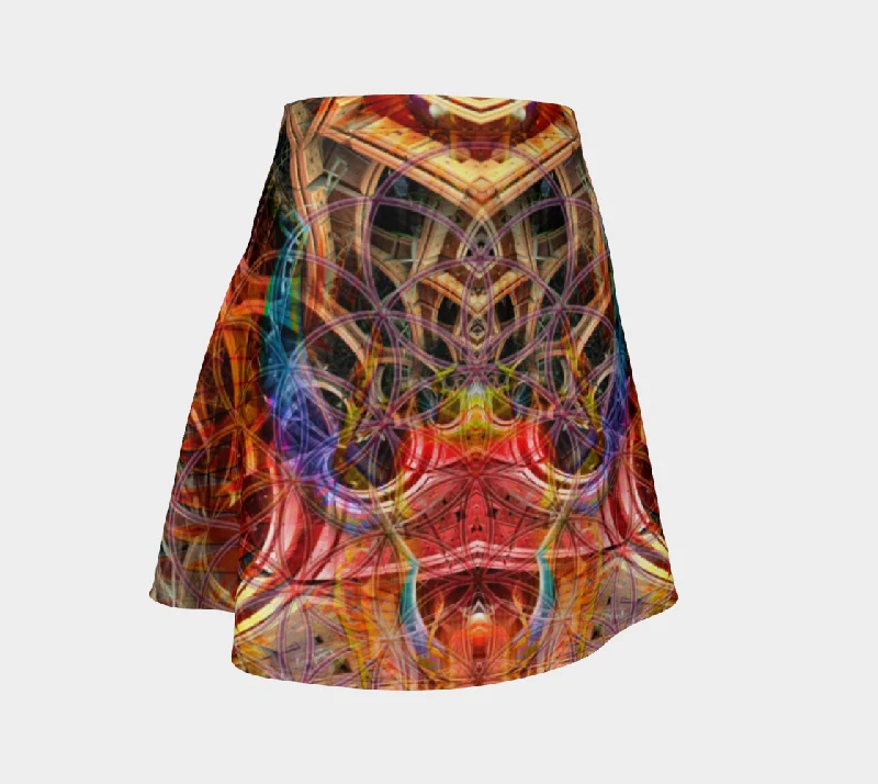 BIRTH OF A SCARAB FLARE SKIRT cashmere skirt plush