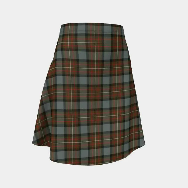 Fergusson Weathered Tartan Flared Skirt denim skirt classic