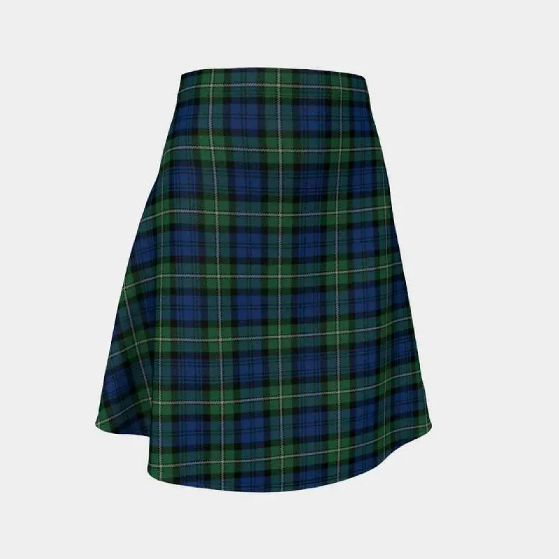 Forbes Ancient Tartan Flared Skirt chiffon skirt delicate