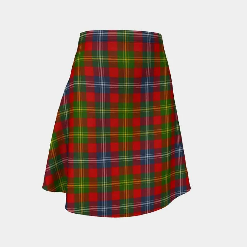 Forrester Tartan Flared Skirt wool skirt sturdy