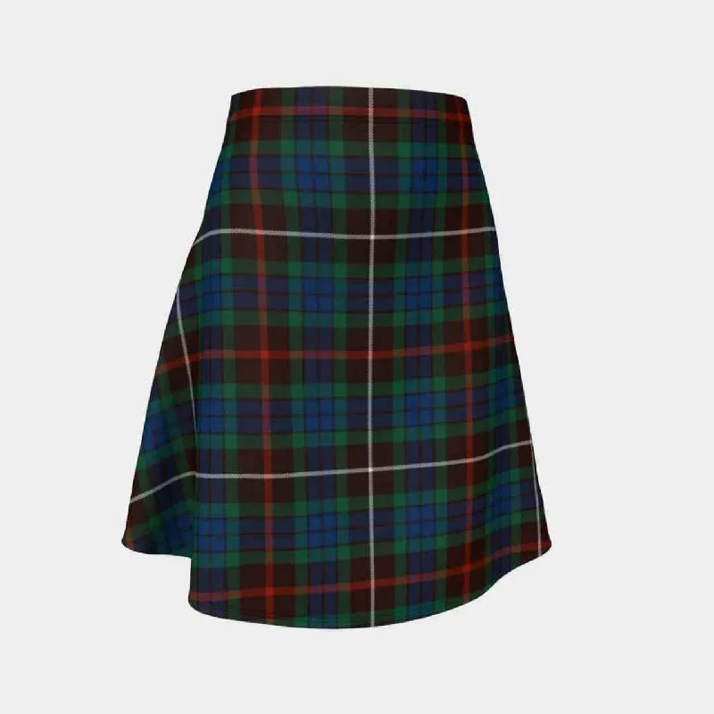 Fraser Hunting Ancient Tartan Flared Skirt wool skirt sturdy