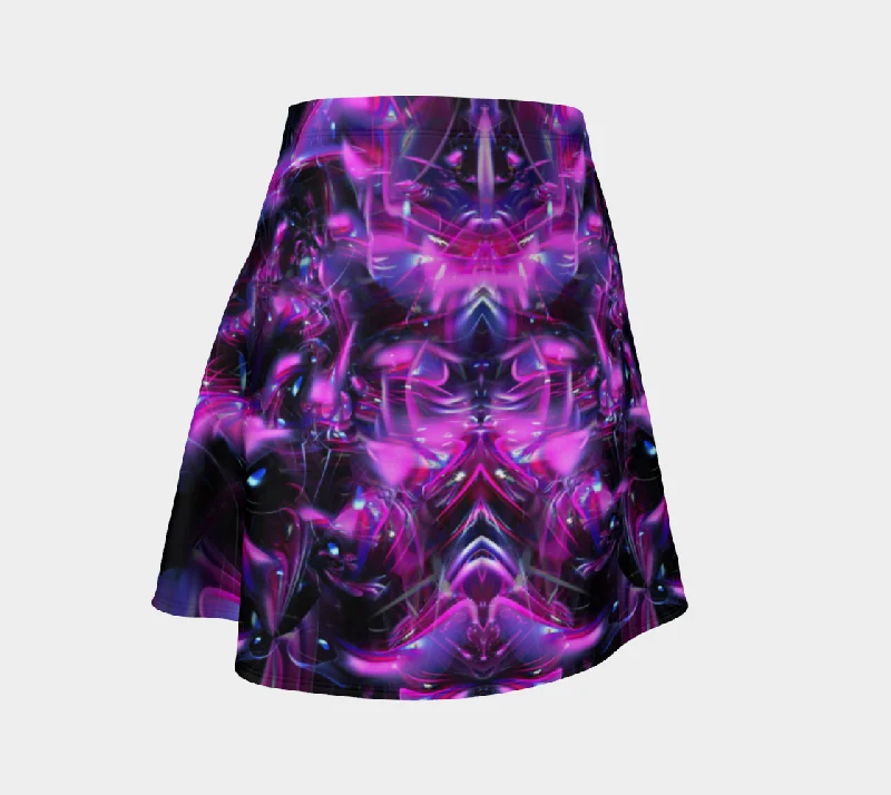 GALASSTIC FLARE SKIRT lace skirt intricate