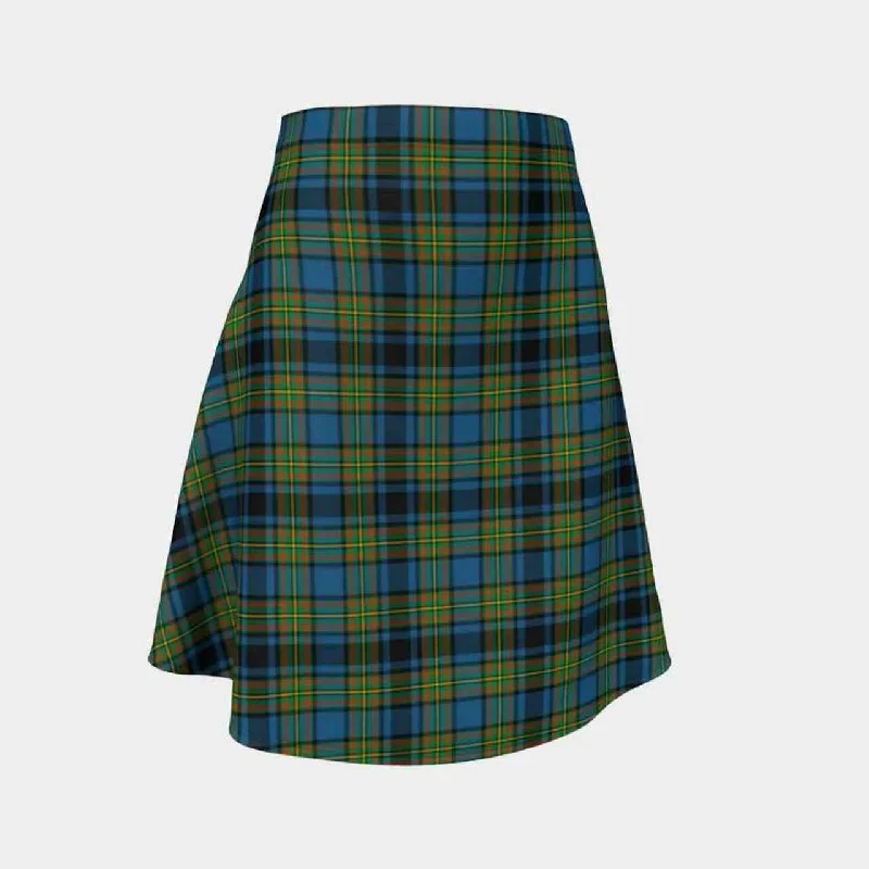 Gillies Ancient Tartan Flared Skirt velvet skirt plush