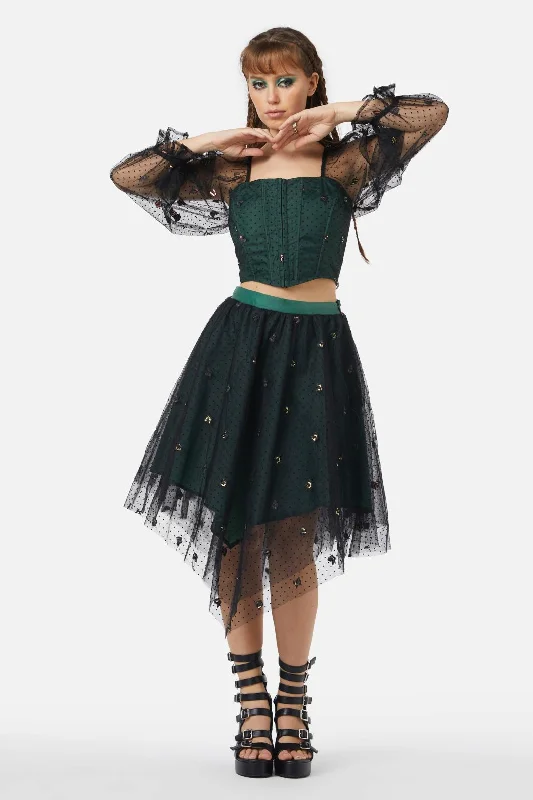 Hermia Tulle Skirt silk skirt smooth