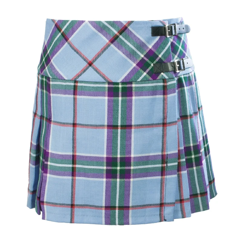 Ladies Tartan Billie Kilted Skirt denim skirt classic