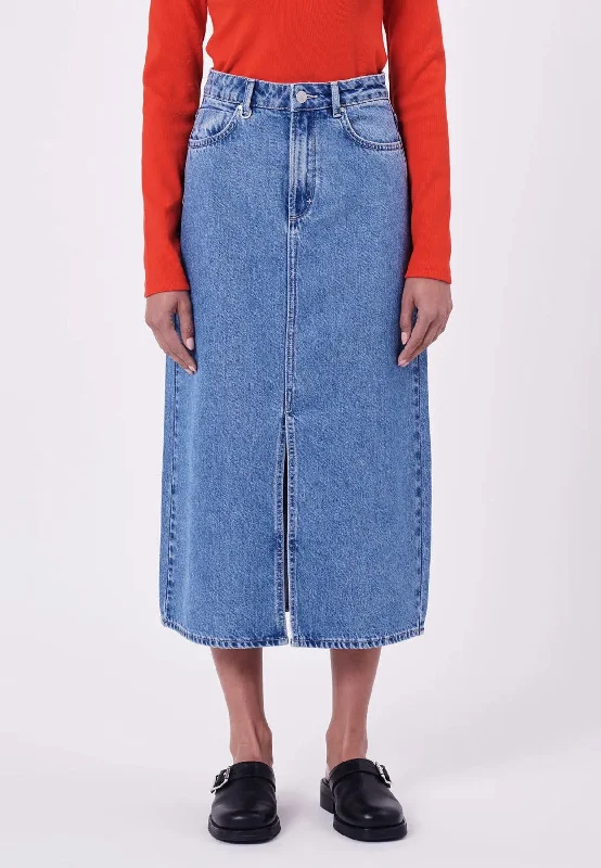 Nico Skirt Camille - Light Vintage Indigo relaxed fit skirt